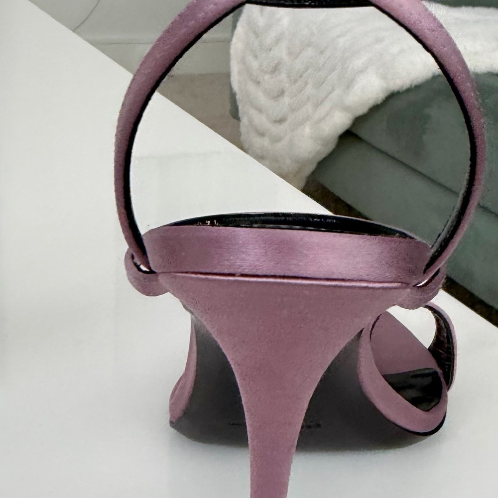 Saint Laurent ‘Dive’ ancient pink sandal heel size 37.5 - Picture 10 of 16